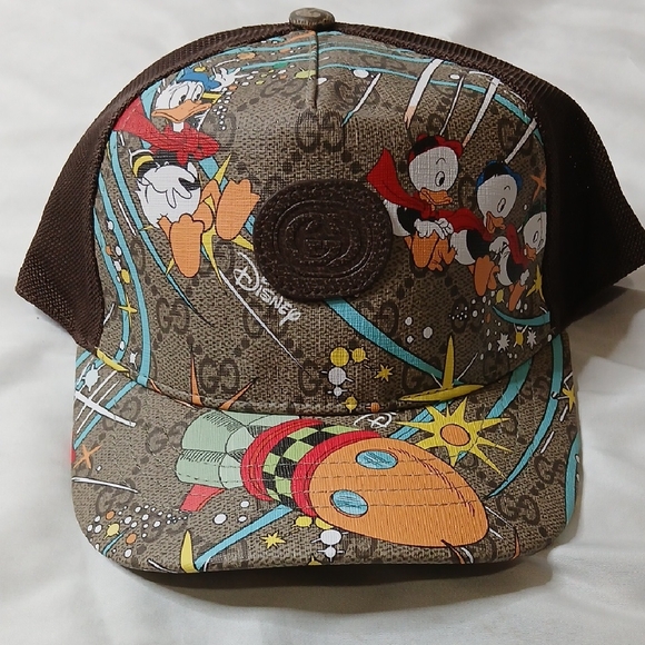 Gucci Accessories - Gucci X Disney Brown Cartoon Graphic Cap